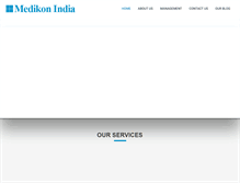 Tablet Screenshot of medikonindia.com
